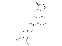 1-(2-{1-[(3,4-dimethylphenyl)acetyl]-2-piperidinyl}ethyl)-2-pyrrolidinone
