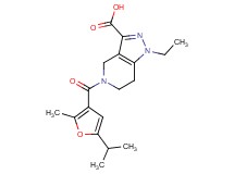 1-ethyl-5-(5-isopropyl-2-methyl-3-furoyl)-4,5,6,7-tetrahydro-1H-pyrazolo[4,3-c]pyridine-3-carboxylic acid