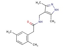 2-(2,5-dimethylphenyl)-N-[(3,5-dimethyl-1H-pyrazol-4-yl)methyl]acetamide