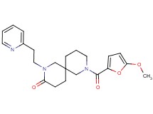 8-(5-methoxy-2-furoyl)-2-(2-pyridin-2-ylethyl)-2,8-diazaspiro[5.5]undecan-3-one