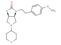 (3aS*,6aR*)-3-[2-(4-methoxyphenyl)ethyl]-5-(tetrahydro-2H-thiopyran-4-yl)hexahydro-2H-pyrrolo[3,4-d][1,3]oxazol-2-one
