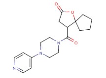 4-[(4-pyridin-4-ylpiperazin-1-yl)carbonyl]-1-oxaspiro[4.4]nonan-2-one