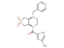 (4aS*,7aR*)-1-[(4-methyl-1H-pyrrol-2-yl)carbonyl]-4-(4-pyridinylmethyl)octahydrothieno[3,4-b]pyrazine 6,6-dioxide