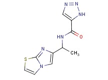 N-(1-imidazo[2,1-b][1,3]thiazol-6-ylethyl)-1H-1,2,3-triazole-5-carboxamide