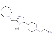 (2-{4-[5-(1-azepanylmethyl)-4-methyl-4H-1,2,4-triazol-3-yl]-1-piperidinyl}ethyl)amine dihydrochloride