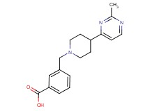 3-{[4-(2-methylpyrimidin-4-yl)piperidin-1-yl]methyl}benzoic acid
