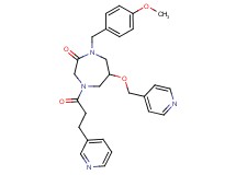 1-(4-methoxybenzyl)-6-(4-pyridinylmethoxy)-4-[3-(3-pyridinyl)propanoyl]-1,4-diazepan-2-one