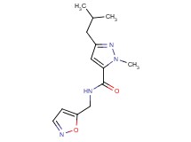 3-isobutyl-N-(5-isoxazolylmethyl)-1-methyl-1H-pyrazole-5-carboxamide