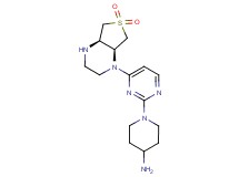1-{4-[rel-(4aR,7aS)-6,6-dioxidohexahydrothieno[3,4-b]pyrazin-1(2H)-yl]-2-pyrimidinyl}-4-piperidinamine dihydrochloride