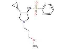 N-[rel-(3R,4S)-4-cyclopropyl-1-(3-methoxypropyl)-3-pyrrolidinyl]benzenesulfonamide hydrochloride