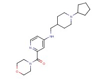 N-[(1-cyclopentyl-4-piperidinyl)methyl]-2-(4-morpholinylcarbonyl)-4-pyridinamine