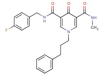 N-(4-fluorobenzyl)-N'-methyl-4-oxo-1-(3-phenylpropyl)-1,4-dihydro-3,5-pyridinedicarboxamide