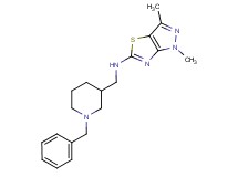 N-[(1-benzylpiperidin-3-yl)methyl]-1,3-dimethyl-1H-pyrazolo[3,4-d][1,3]thiazol-5-amine