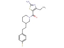 4-ethyl-5-({3-[2-(4-fluorophenyl)ethyl]-1-piperidinyl}carbonyl)-1,3-thiazol-2-amine