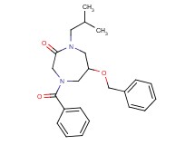 4-benzoyl-6-(benzyloxy)-1-isobutyl-1,4-diazepan-2-one