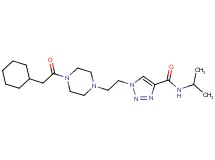 1-{2-[4-(cyclohexylacetyl)-1-piperazinyl]ethyl}-N-isopropyl-1H-1,2,3-triazole-4-carboxamide