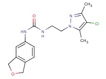 N-[2-(4-chloro-3,5-dimethyl-1H-pyrazol-1-yl)ethyl]-N'-(1,3-dihydro-2-benzofuran-5-yl)urea