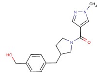 [4-({1-[(1-methyl-1H-pyrazol-4-yl)carbonyl]pyrrolidin-3-yl}methyl)phenyl]methanol
