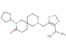 2-cyclopentyl-8-[(4-isopropyl-1,2,3-thiadiazol-5-yl)methyl]-2,8-diazaspiro[5.5]undecan-3-one
