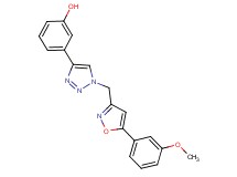 3-(1-{[5-(3-methoxyphenyl)isoxazol-3-yl]methyl}-1H-1,2,3-triazol-4-yl)phenol