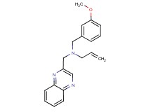 N-(3-methoxybenzyl)-N-(quinoxalin-2-ylmethyl)prop-2-en-1-amine