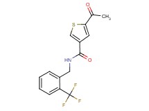 5-acetyl-N-[2-(trifluoromethyl)benzyl]thiophene-3-carboxamide