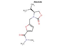 5-{[(4S)-4-isopropyl-2-oxo-1,3-oxazolidin-3-yl]methyl}-N,N-dimethyl-2-furamide