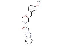 2-{2-[2-(3-methoxybenzyl)-4-morpholinyl]-2-oxoethyl}-2H-1,2,3-benzotriazole