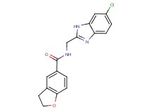 N-[(6-chloro-1H-benzimidazol-2-yl)methyl]-2,3-dihydro-1-benzofuran-5-carboxamide