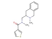 N-methyl-N-[(2-methyl-1,2,3,4-tetrahydro-3-isoquinolinyl)methyl]-3-thiophenecarboxamide