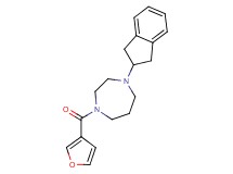 1-(2,3-dihydro-1H-inden-2-yl)-4-(3-furoyl)-1,4-diazepane