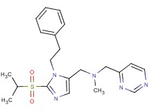 1-[2-(isopropylsulfonyl)-1-(2-phenylethyl)-1H-imidazol-5-yl]-N-methyl-N-(4-pyrimidinylmethyl)methanamine