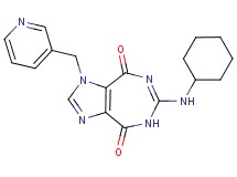 6-(cyclohexylamino)-1-(3-pyridinylmethyl)imidazo[4,5-e][1,3]diazepine-4,8(1H,5H)-dione
