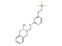 N-[(2-methyl-1,2,3,4-tetrahydroisoquinolin-3-yl)methyl]-4-(3,3,3-trifluoropropyl)pyrimidin-2-amine