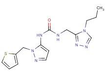 N-[(4-propyl-4H-1,2,4-triazol-3-yl)methyl]-N'-[1-(2-thienylmethyl)-1H-pyrazol-5-yl]urea