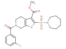 methyl 2-(1-azepanylsulfonyl)-6-(3-fluorobenzoyl)-4,5,6,7-tetrahydrothieno[2,3-c]pyridine-3-carboxylate