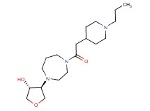 (3R*,4S*)-4-{4-[(1-propylpiperidin-4-yl)acetyl]-1,4-diazepan-1-yl}tetrahydrofuran-3-ol