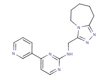 4-(3-pyridinyl)-N-(6,7,8,9-tetrahydro-5H-[1,2,4]triazolo[4,3-a]azepin-3-ylmethyl)-2-pyrimidinamine