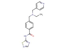 4-{[ethyl(pyridin-4-ylmethyl)amino]methyl}-N-1,2,4-thiadiazol-5-ylbenzamide