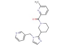2-methyl-6-({3-[1-(pyridin-3-ylmethyl)-1H-imidazol-2-yl]piperidin-1-yl}carbonyl)pyridine