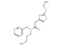 N-butyl-2-[2-(ethylthio)-1,3-thiazol-4-yl]-N-(pyridin-3-ylmethyl)acetamide