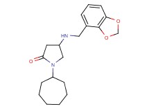 4-[(1,3-benzodioxol-4-ylmethyl)amino]-1-cycloheptyl-2-pyrrolidinone