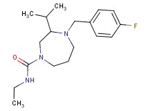 N-ethyl-4-(4-fluorobenzyl)-3-isopropyl-1,4-diazepane-1-carboxamide
