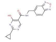 N-(2,1,3-benzoxadiazol-5-ylmethyl)-2-cyclopropyl-4-hydroxypyrimidine-5-carboxamide