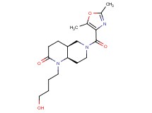 (4aS*,8aR*)-6-[(2,5-dimethyl-1,3-oxazol-4-yl)carbonyl]-1-(4-hydroxybutyl)octahydro-1,6-naphthyridin-2(1H)-one