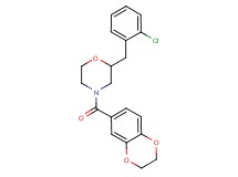 2-(2-chlorobenzyl)-4-(2,3-dihydro-1,4-benzodioxin-6-ylcarbonyl)morpholine