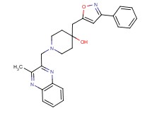 1-[(3-methyl-2-quinoxalinyl)methyl]-4-[(3-phenyl-5-isoxazolyl)methyl]-4-piperidinol
