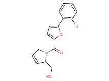 {1-[5-(2-chlorophenyl)-2-furoyl]-2,5-dihydro-1H-pyrrol-2-yl}methanol