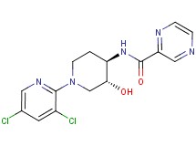 N-[(3R*,4R*)-1-(3,5-dichloropyridin-2-yl)-3-hydroxypiperidin-4-yl]pyrazine-2-carboxamide
