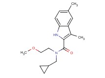 N-(cyclopropylmethyl)-N-(2-methoxyethyl)-3,5-dimethyl-1H-indole-2-carboxamide